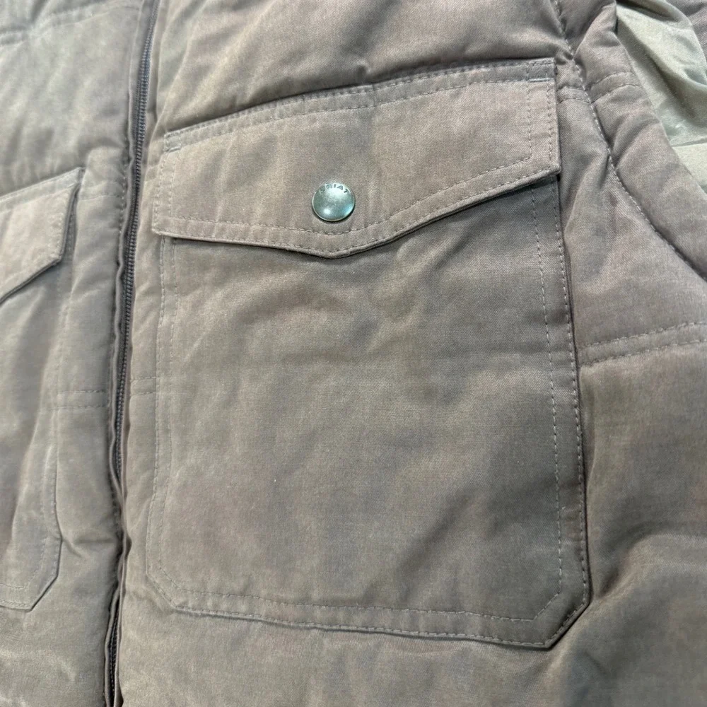 Ariat Grizzly 2.0 Canvas Vest Mens XL Brown Workwear Insulated Concealed Carry - Picture 4 of 14